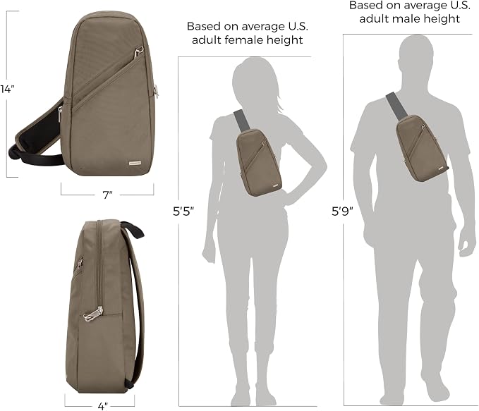 Travelon Anti-Theft Classic Sling Bag - Image 4
