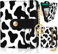Jogjam Cow Print Rfid Women Wallet, Small Slim Thin Credit Card Holder | PU Leather Bifold Cash Zipper Coin Pocket ID Window, for Female Ladies Teen Girls Girly Gifts by Jogjam