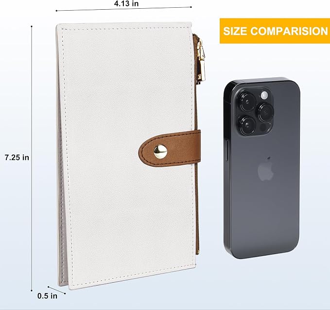 Travelambo RFID Wallet Women Large Size Bifold Multi Card Wallet Case with Zipper Pocke Credit Card Holder for Women - Image 2