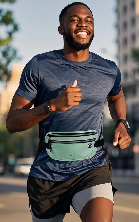 Slim Running Belt for Women Men Runners Fanny Packs With Phone Holder Hidden Pockets Exercise Waist Bag for Marathon Workout - Image 2