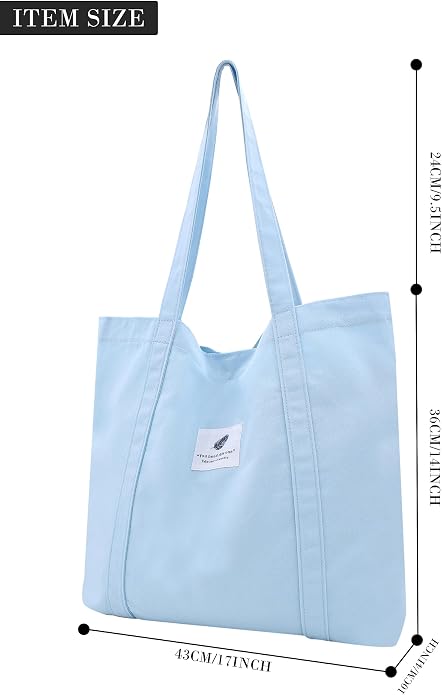 TeeYee Women Tote Bag Foldable Shoulder Bag for Travel Work | Solid Color Shopper,Lightweight & Portable,Wide & Reinforced Handles,Multi-Purpose Use,Soft & Sturdy,Machine Washable - Image 3