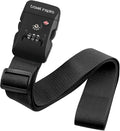 Travel Inspira Luggage Straps for Suitcases with TSA Lock | Heavy-Duty Nylon; TSA-Approved Lock with Tag; Adjustable 103-200cm; Secure Black Strap; 20-28 Inch Bags; Anti-Burst by TravelInspira