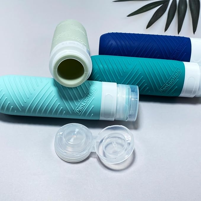 Travel Bottles for Toiletries, Silicone TSA Approved Bottles, Leakproof Shampoo & Toiletry Containers for Airplane, Vacation & Business Trips - Image 4