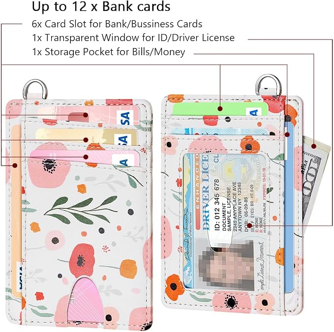 FurArt Slim Minimalist Wallet RFID Credit Card Holder for Men | slim minimalist compact rfid id window thin - Image 6