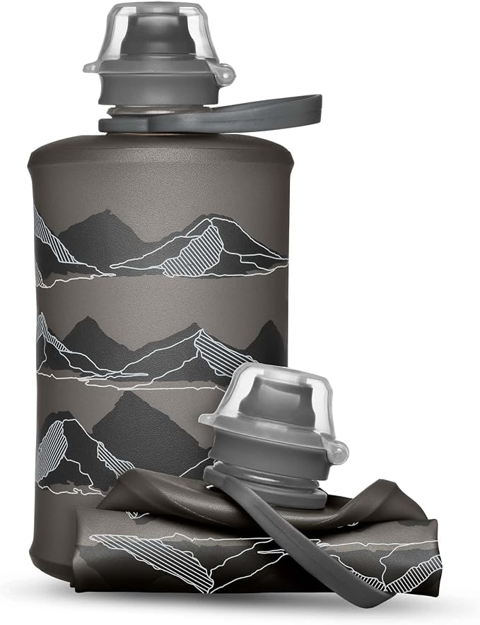 HydraPak Stow Collapsible Water Bottle – 350ml, 500ml, 1L – Ultralight, Leak-Proof, BPA-Free, Filter Compatible Travel & Hiking Flask by Hydrapak
