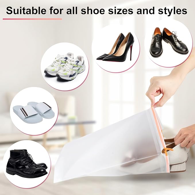 18-Pack Shoe Bags for Travel, 11.8in x 15.7in Travel Shoe Bags for Packing, Travel Bag for Shoes, Storage Bags for Men and Women - Image 3