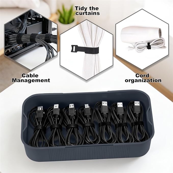 Medicine Lock Box, Small Lock Box with Code, for Secure Storage of Medications, Snacks, Electronics，Cash, Office Files & Travel Essentials and more, Includes Cable Tie - Image 2