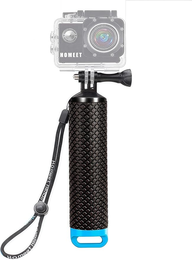 Handler Floating Grip Underwater Stick Pole for Action Camera, Blue by Homeet