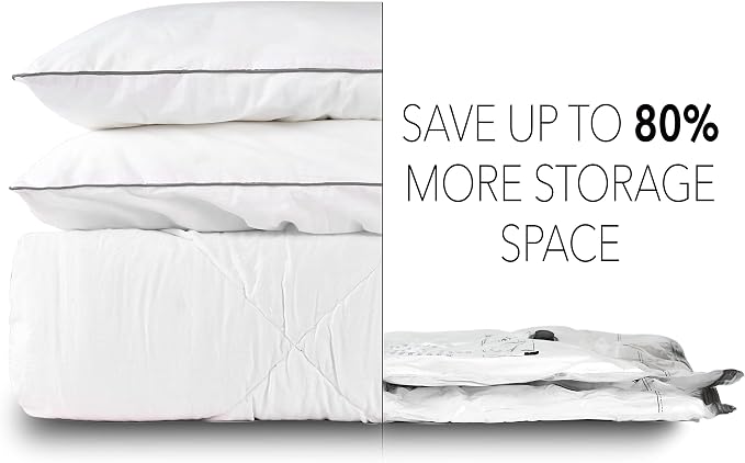 SpaceAid Vacuum Storage Bags, Space Saver Sealer Compression Bags for Comforters, Blankets, Pillows, Bedding, Clothes (3 XX-Large, 3 X-Large, 3 Large, 3 Medium, 3 Small), (Variety 15 Pack) - Image 2