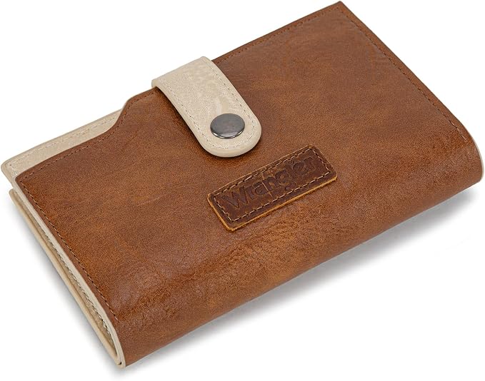 Wrangler Wallet for Women Bifold Card Holder with Zipper and ID Window - Image 5