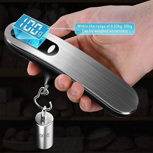 Luggage Scale, NEW 2.0 Portable Digital Suitcase Weight Scale with USB Charging, 110 Lb/50kg Luggage Scale with Hook, Travel Scale for Travel, Household and Outdoor - Image 4