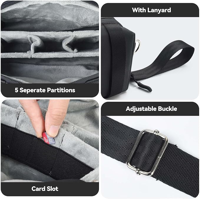 Carrying Bag for DJI Osmo Pocket 3, Portable Storage Carry Case | Large Capacity Travel Storage Holder Carry Bag Protective Handbag All in One for DJI Osmo Pocket 3 Creator Combo Accessories - Image 6