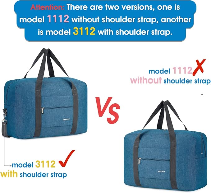 For Spirit Airlines Personal Item Bag Foldable Travel Duffel Bag Tote Carry on Luggage Duffle Overnight for Women and Men - Image 6