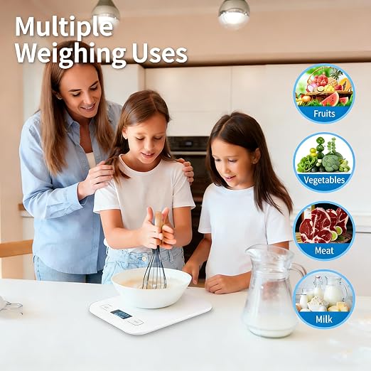 Digital Shipping Scale,Stainless Steel Panel, Accurate Portable Postal Scale for Packages, Small Business,Kitchen, Food, Handmade, Liquids, and Boutique (Red Battery(5kg/1g)) - Image 3