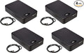Amazon Basics Portable Security Case Lock Box Safe with Combination Lock for Documents, Valuables and Personal Items,Black, XXL (Pack of 4) by AmazonBasics