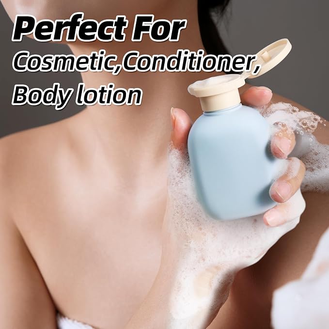 ASEVAT 3.4oz Travel Bottle with Flip Cap, Leak Proof Squeeze Bottles, Refillable Plastic Travel Containers for Creams, Lotion, Foundation, Shampoo, Conditioner - Image 9