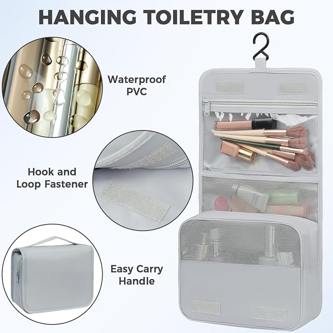 BAGAIL 9 Set Packing Cubes with Packing List Luggage Packing Organizers for Travel Accessories (Light Grey) - Image 6