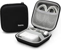Portable Charger Case, Tech Pouch Travel Organizer, M, Black-Oxford | Hard Shell Electronic Storage for MacBook Power Adapter, Charging Cords, USB Drives, Power Bank Laptop Accessories by Linpr