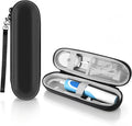 Electric Toothbrush Travel Case for Oral-B Pro/iO | Waterproof EVA Carrying Case with Mesh Pocket & Detachable Wrist Strap Toothbrush Case for Traveling(Black) by lanjue