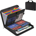 ENGPOW Accordion File Organizer,Fireproof Expanding File Folder with Multi Pockets,13 Colorful Pockets Document Organizer with Handle & Labels,Portable Home Travel Safe Storage for Letter A4 Files by ENGPOW