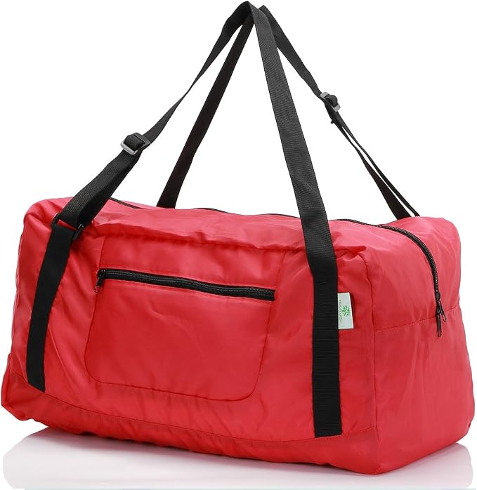 HOLYLUCK Foldable Travel Duffel Bag Luggage Great for Gym - Red by holyluck