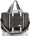Carry On Travel Bag, Lightweight Foldable Packable Tote Bag 25L | Water Repellent, Expandable Travel Duffle with Luggage Sleeve and Shoulder Strap for Men Women by Arxus