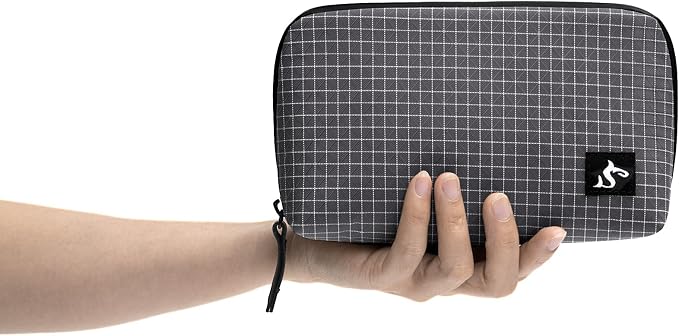 simtoper Small Electronics Organizer Travel Case – Slim Travel Cable Pouch for Small Tech Accessories, Cords, Chargers, Earbuds – Lightweight Mini Tech Bag for Backpack, Business, Travel by simtoper