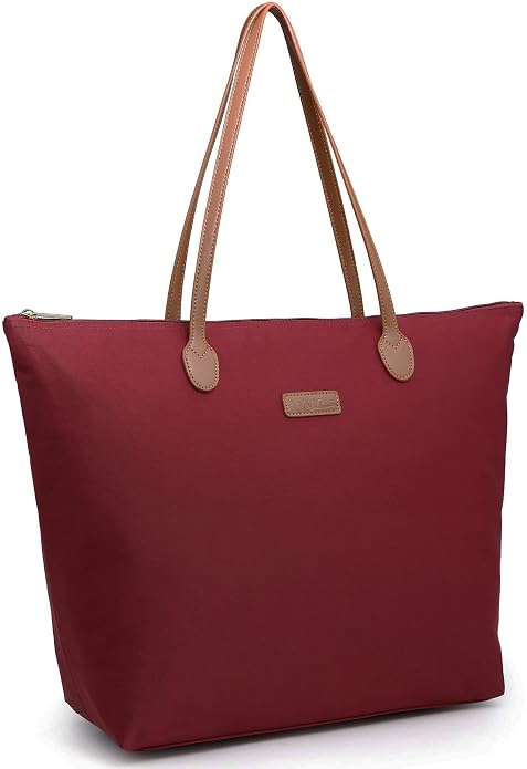 Water Resistant Light Weight Nylon Tote Bag Handbag - Image 2