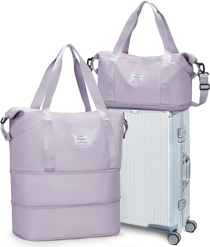 Travel Duffel Bag, Sports Tote Gym Bag, Shoulder Weekender Overnight Bag for Women by WONHOX