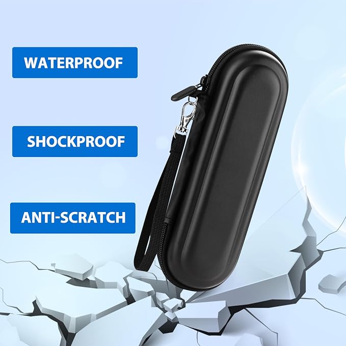 Toothbrush Travel Case for Oral B/Oral-B Pro 1000 1500 5000 7000 & Philips Sonicare 4100 1100 5300 5100 6100/iO Electric Toothbrush, Hard Protective Storage Bag (Black) - Image 6