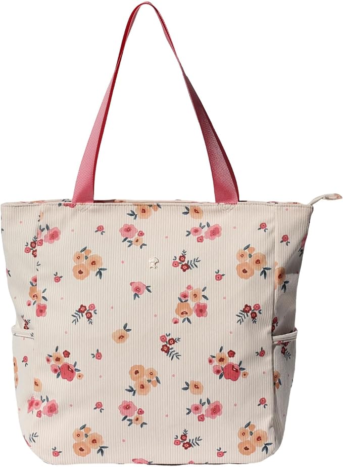 ESVAN Original Floral Water Resistant Large Tote Bag Shoulder Bag for Gym Beach Travel Daily Bags Upgraded - Image 4
