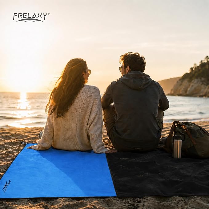 Frelaxy Pocket Picnic Blanket, Waterproof Blanket for Beach Festival | Lightweight compact design, Multi-use outdoor blanket, Waterproof & sandproof material, Easy to carry, Picnic, Camping - Image 6