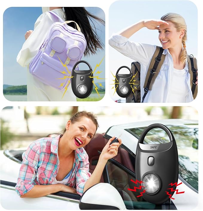 Personal Safety Alarm with Led Strobe Light, 130dB Self Defense Keychain for Women Girls Students, Emergency Safety Alarm Siren - Image 6