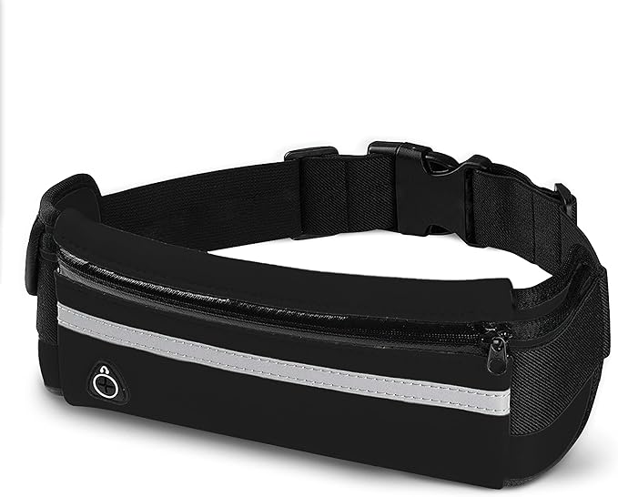 Running Belt for Women and Men, Money Belt and Running Fanny Pack, Hiking Fanny Pack, Holder for Cell Phone, Money, and Keys, Adjustable Belt Pouch fits Most Phone and Waist Sizes by ETronicEdge