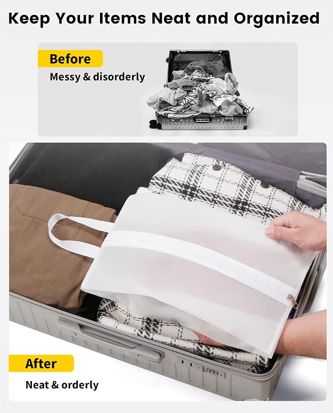 Vorspack Shoe Bags for Travel - 4 Pack Small Transparent Shoe Organizer with Handle Dustproof Shoe Bag Reusable Shoe Storage Bags for Men & Women - Image 6