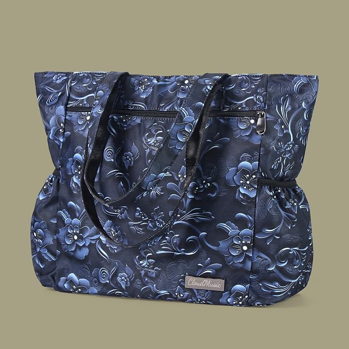 CLOUDMUSIC Shoulder Tote Bag For Nurses Teachers Work Gym Travel Beach Women With Large Capacity Waterproof - Image 2