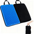 Travel Seat Cushion for Comfort Foldable Airplane Seat Cushion for Airpline, Truck, Stadium, Office,Wheelchair (Black) by ABetterDayStartsHere