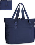 BAGSMART Tote Bag for Women, Foldable Tote Bag With Zipper Travel Shoulder Bag Handbag for Work by BAGSMART