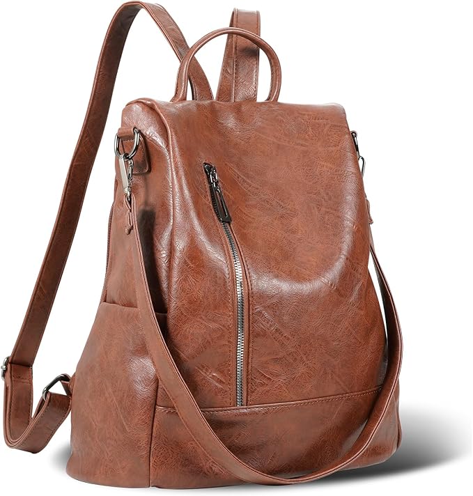 Small Women Backpack Purse PU Leather Anti-theft Casual Shoulder Bag Fashion Ladies Satchel Bags - Image 2