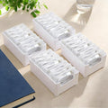 4 Set Cable Organizer Box with 28 Clear Switch Case Power Cord Organizer Desktop Cable Management Box Desktop Charger Cord Storage Organizer Box for Office Home Desk Accessories Stationery Supplies by YEXEXINM