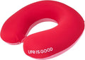 Life is Good Neck Pillow with Soft Memory | All-Over Print, U-Shaped, Cozy Cushioning Cradles Your Head and Spine for Long Trips by LifeisGood