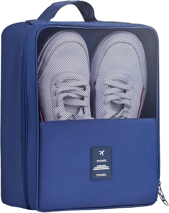 Travel Shoe Bag Holds 3 Pair of Shoes, Hezelf Shoe Storage Pouch for Travel and Daily Use, Travel Suitcase Shoe Organizer, Waterproof by wearedeterminedtosharegoodthingsforyourlifemakeyourlifemorecomfortable
