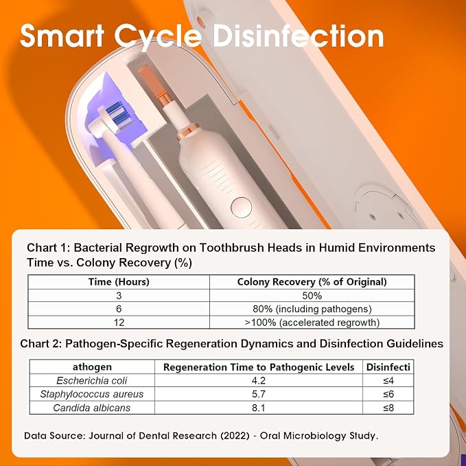 iHave Toothbrush Sanitizer for Electric Toothbrushes, Portable UV Toothbrush Travel Case with Auto-Cycle Disinfection & 100-Day Standby for Travel, Vacation & Camping, USB Rechargeable, 2000mAh, White - Image 2
