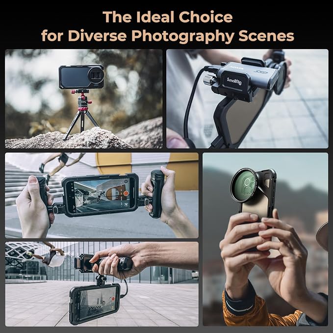 SmallRig for iPhone 15 Pro Max Phone Cage with 67mm Filter Adapter, Upgraded Quick Release Design Phone Video Rig Cage for Videography/Video Recording/YouTube/Live Streaming/Vlog - 4391B - Image 8