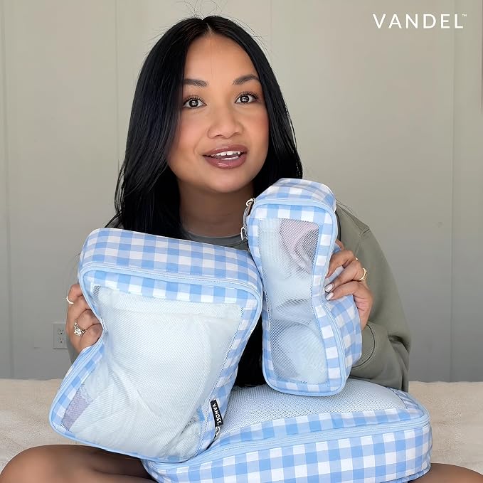 Vandel TSA-Friendly Packing Cubes for Carry On, Mesh Suitcase Organizer Bag | Professional Travel Organizer Bags for Women with Mesh Panel, Small Packing Cubes with Durable Zippers, Luggage Cube Set of 4 - Image 7