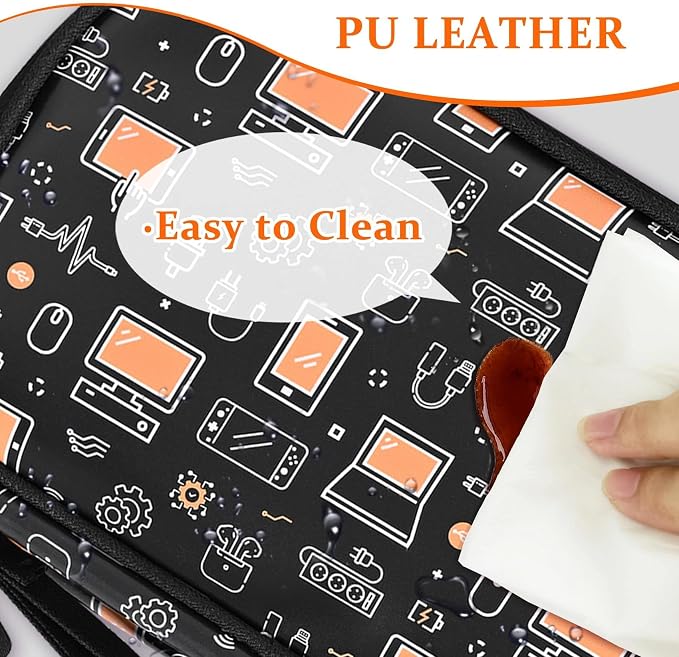 COSHAYSOO Electronics Travel Organizer Tech Bag Charging Cords Case USB Cable Phone Charger Accessory Car Pouch, Practical Trip Gifts for Women Beach Vacation Airplane Cruise Traveling Essentials - Image 3