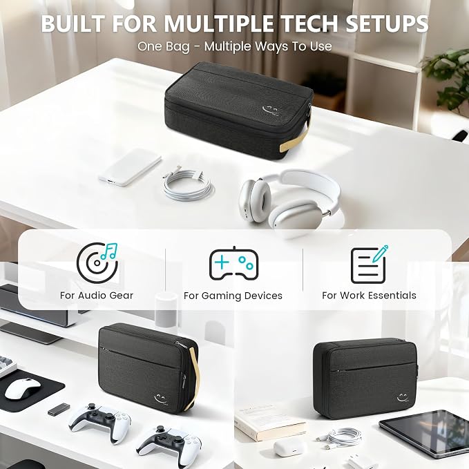 Travelkin Cord Organizer Travel, Cable Organizer For Electronic Accessories | Expandable electronics organizer,Charger organizer case, Large capacity travel case for Card,Usbs, travel essentials - Image 8