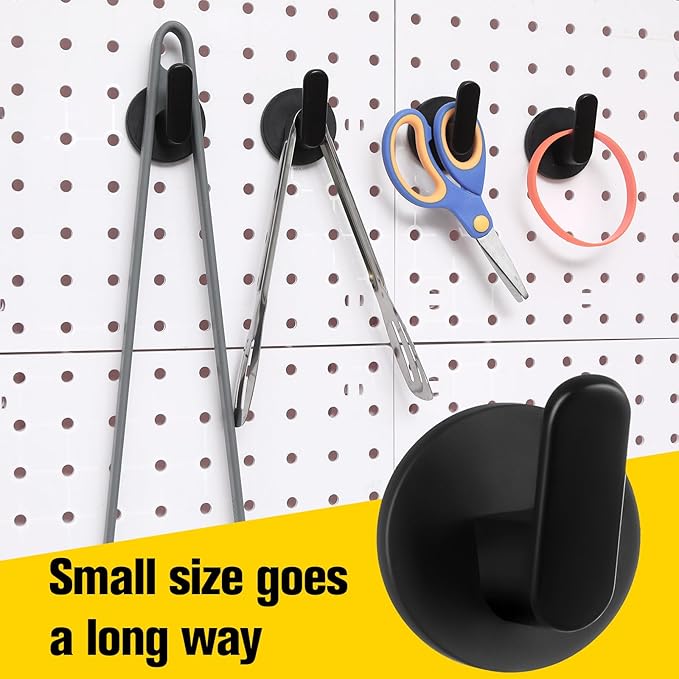 Kanayu 6 Pcs Magnetic Hooks Heavy Duty Magnetic Wreath Hanger, Magnet Tool Holder Garage Storage Tool Organizer Hanger for Refrigerator Kitchen Doors - Image 5