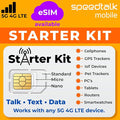 SIM Card Starter Kit, Smartphone Cell Phone, GPS Tracker and IoT, Plan Starting at $5 Prepaid, Data, Talk and Text, High Speed 5G 4G LTE, Android iOS, USA, 3 in 1 SIM Kit by SpeedTalkMobile