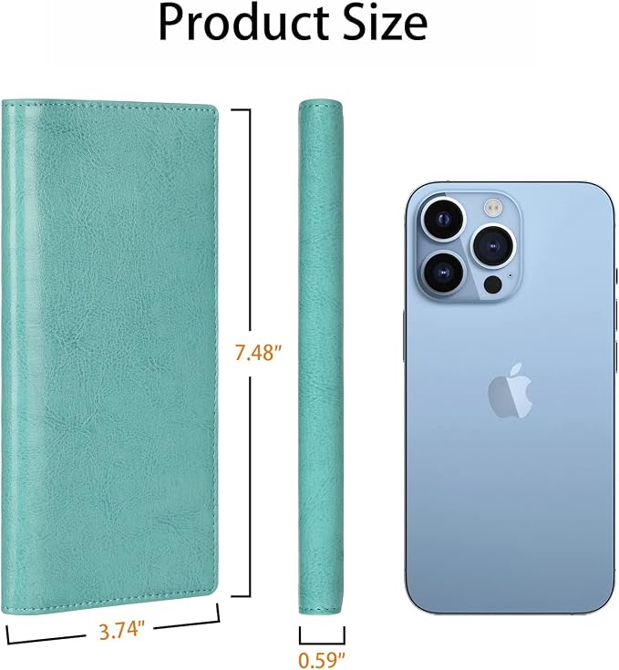 Ultra Slim Thin Leather Women Wallet RFID Blocking Credit Card Holder Bifold Long Ladies Billfold - Image 4